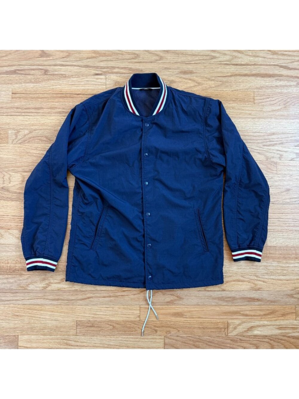 Beams Plus Nylon Windbreaker Coaches Jacket Large
